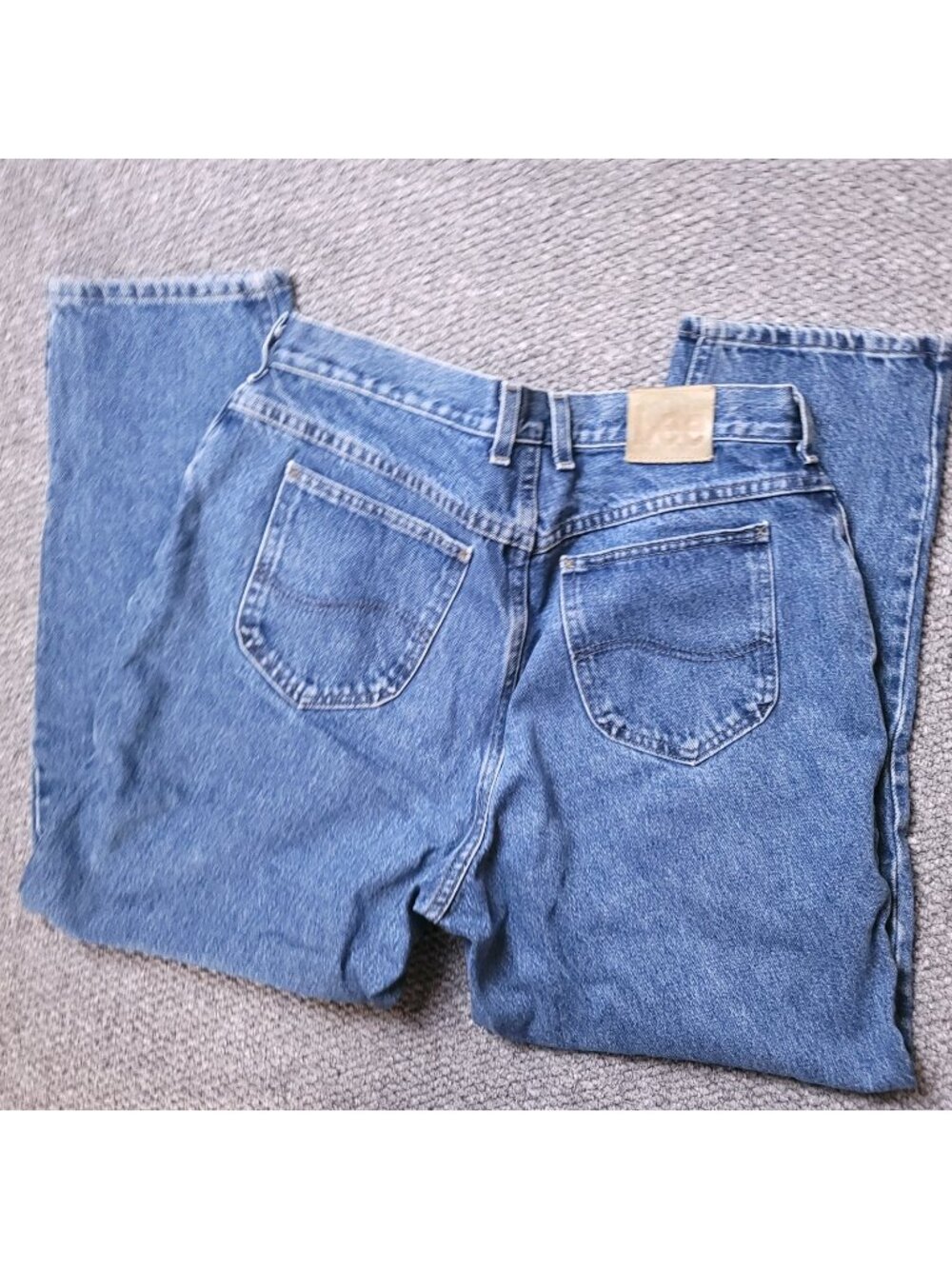VINTAGE Lee High Rise Jeans Women’s 32x28 Measured Blue Cotton Denim Mom Y2K LL